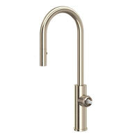 Rohl EC65D1STN - Eclissi™ Pull-Down Bar/Food Prep Kitchen Faucet With C-Spout - Less Handle