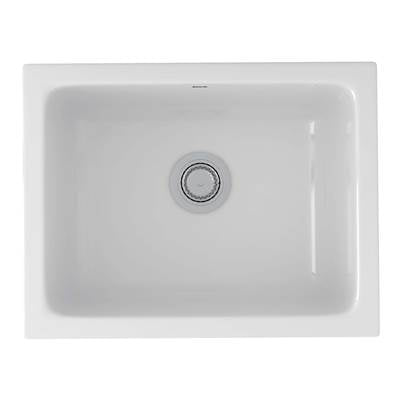 Rohl 6347-00 - Allia™ 24" Fireclay Single Bowl Undermount Kitchen Or Laundry Sink