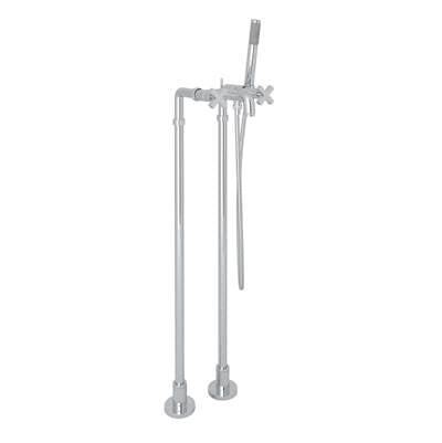 Rohl AKIT2202NXMAPC - Lombardia® Floor Mount Tub Filler
