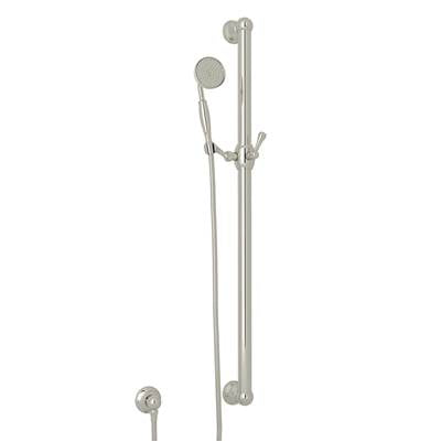 Rohl 1272EPN - Handshower Set With 39" Grab Bar and Single Function Handshower