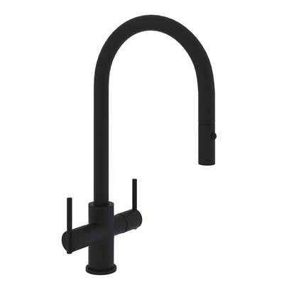 Rohl CY657L-MB-2 - Pirellone™ Two Handle Pull-Down Kitchen Faucet