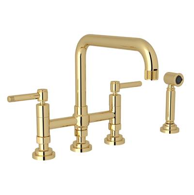 Rohl A3358ILWSULB-2 - Campo™ Bridge Kitchen Faucet With Side Spray
