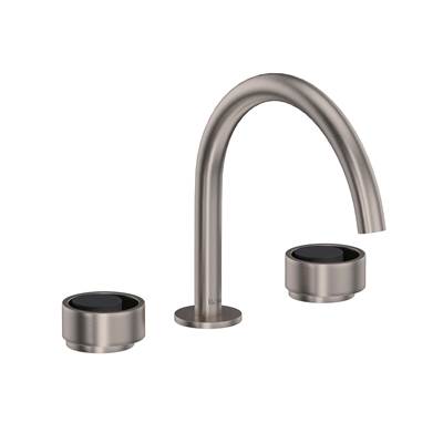 Rohl EC08D3IWSNB - Eclissi™ Widespread Lavatory Faucet With C-Spout