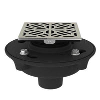 Rohl SDCI2-3144PN - Cast Iron 2" No Hub Drain Kit With 3144 Mosaic Decorative Cover