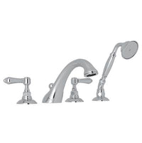 Rohl A1464LMAPC - Acqui® 4-Hole Deck Mount Tub Filler