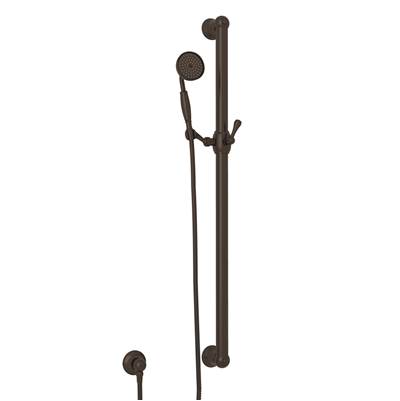 Rohl 1272ETCB - Handshower Set With 39" Grab Bar and Single Function Handshower