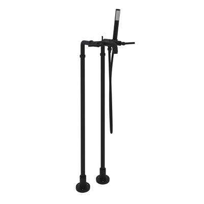 Rohl AKIT2202NLMMB - Lombardia® Floor Mount Tub Filler