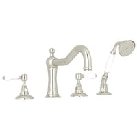 Rohl A1404LPPN - Acqui® 4-Hole Deck Mount Tub Filler