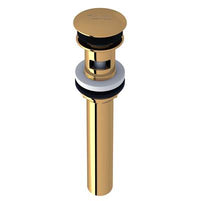 Rohl 5447ULB - Lavatory Push Drain With Overflow