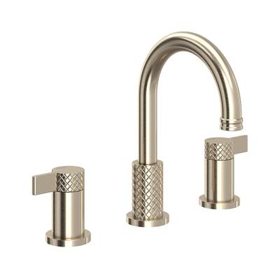 Rohl TE08D3LMSTN - Tenerife™ Widespread Lavatory Faucet With C-Spout