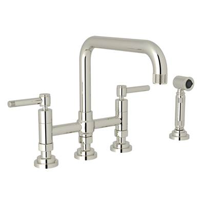 Rohl A3358ILWSPN-2 - Campo™ Bridge Kitchen Faucet With Side Spray