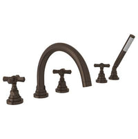 Rohl A2314XMTCB - San Giovanni™ 5-Hole Deck Mount Tub Filler