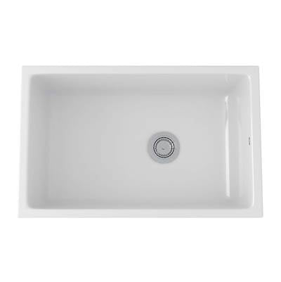 Rohl 6307-00 - Allia™ 32" Fireclay Single Bowl Undermount Kitchen Sink
