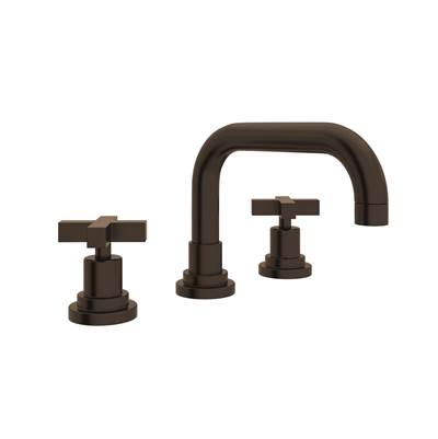 Rohl A2218XMTCB-2 - Lombardia® Widespread Lavatory Faucet With U-Spout