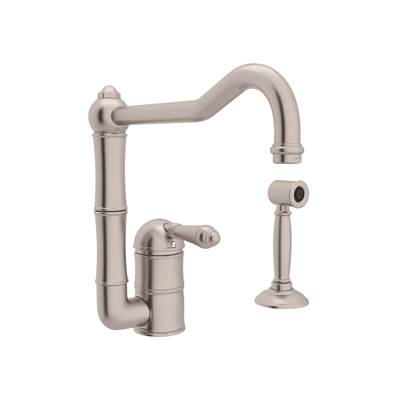 Rohl A3608LMWSSTN-2 - Acqui® Kitchen Faucet With Side Spray