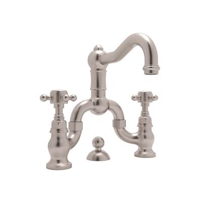 Rohl A1419XMSTN-2 - Acqui® Bridge Lavatory Faucet