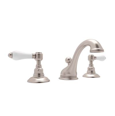 Rohl A1408LPSTN-2 - Acqui® Widespread Lavatory Faucet With Low Spout