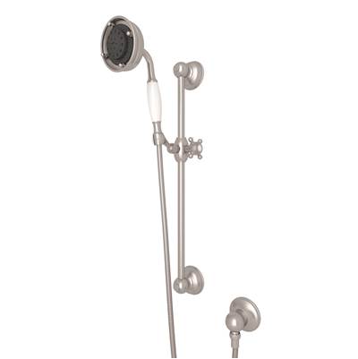 Rohl 1310STN - Handshower Set With 22" Slide Bar and 3-Function Handshower
