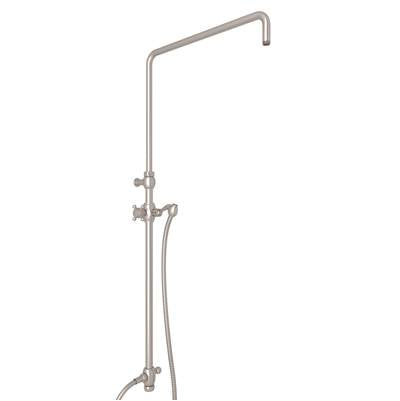 Rohl 1560STN - Riser With Diverter, Hose And Sliding Handshower Holder