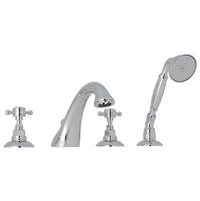 Rohl A1464XMAPC - Acqui® 4-Hole Deck Mount Tub Filler