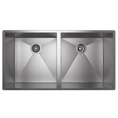 Rohl RSS3518SB - Forze™ 35" Double Bowl Stainless Steel Kitchen Sink