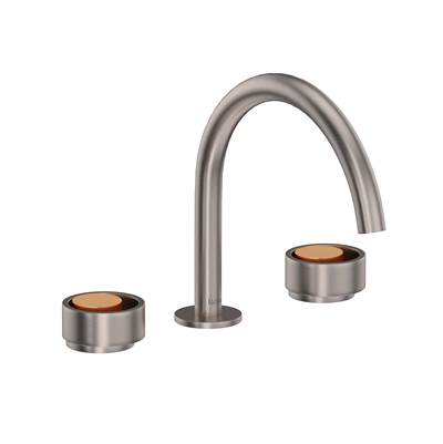 Rohl EC08D3IWSNG - Eclissi™ Widespread Lavatory Faucet With C-Spout