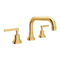 Rohl A2218LMULB-2 - Lombardia® Widespread Lavatory Faucet With U-Spout