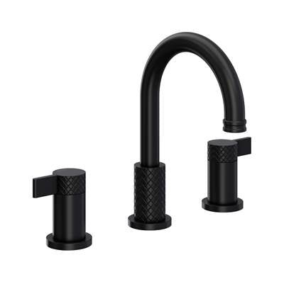 Rohl TE08D3LMMB - Tenerife™ Widespread Lavatory Faucet With C-Spout