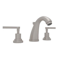 Rohl A1208LMSTN-2 - Lombardia® Widespread Lavatory Faucet With C-Spout