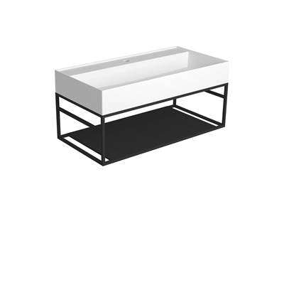 Simas SIAG91CCWG - Wallhung Console With Washbasin (Fixing Kit Included)