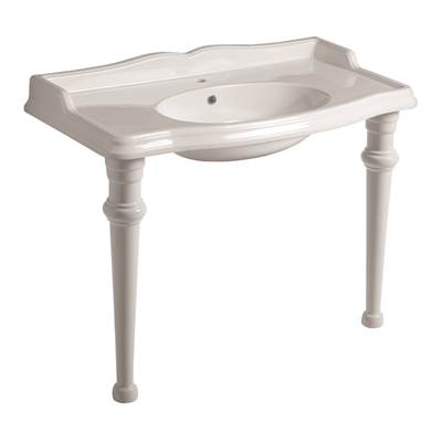 Simas SIAR8742GBWG - Console With Sink And Ceramic Legs