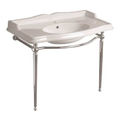 Simas SIAR874CG2WG - Console With Sink And Chrome Legs