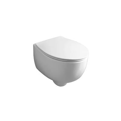 Simas SIBR18CWG - Rimless Wallhung Toilet - Seat Included