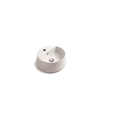 Simas SISH03WM - Single Hole Round Coutertop Washbasin - Ã¸420X160Mm