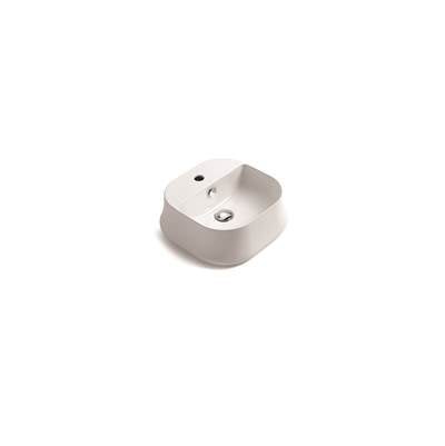 Simas SISH07WG - Single Hole Square Countertop Washbasin - 420X420X160Mm