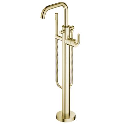 Santec 3994CK21-TM - Trim - Floor Mount Tub Filler With Hand Shower