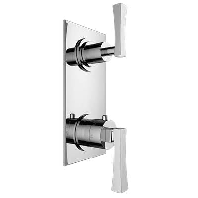 Santec 7197ED95-TM - Trim (Non-Shared Function) - 1/2'' Thermostatic Trim With Volume Control And 2-Way Diverter