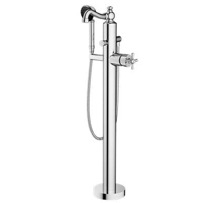 Santec 1094PF75-TM - Trim - Floor Mount Tub Filler With Hand Shower