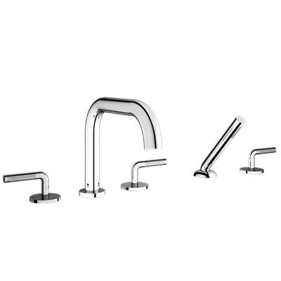 Santec 3955CK10-TM - Trim - Roman Tub Filler With Hand Shower