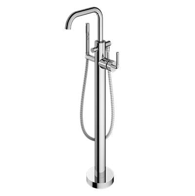 Santec 3994CK10-TM - Trim - Floor Mount Tub Filler With Hand Shower