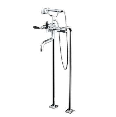 Santec 7050DB91 - Floor Mount Tub Filler With Hand Shower