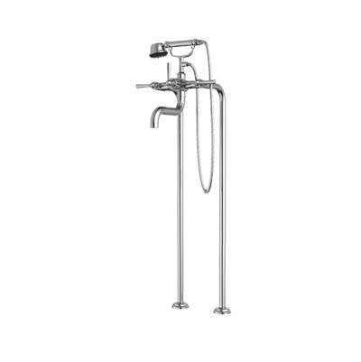 Santec 7050DI75 - Floor Mount Tub Filler With Hand Shower