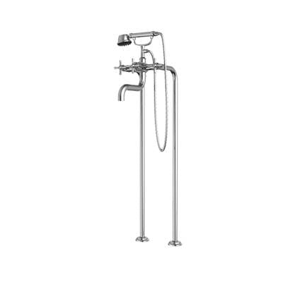 Santec 7050HD75 - Floor Mount Tub Filler With Hand Shower