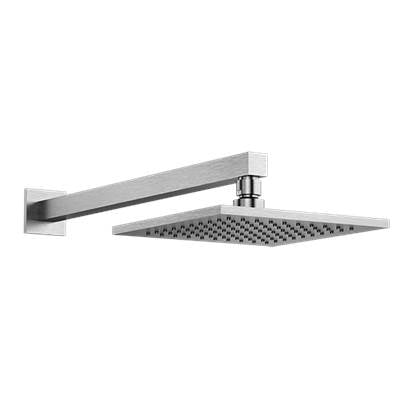 Santec 70781075 - 8'' Square All Brass Rain Head With Arm And Flange
