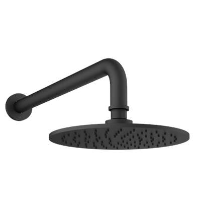 Santec 70792191 - 8'' Round All Brass Rain Head With Arm And Flange