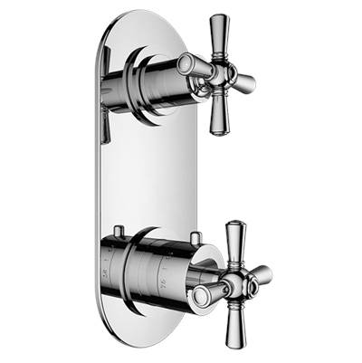 Santec 7197HD90-TM - Trim (Non-Shared Function) - 1/2'' Thermostatic Trim With Volume Control And 2-Way Diverter