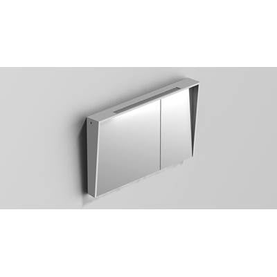 Sonia 159413 - Sonia-Scalene Mirror Cabinet 40''(100X26Cm) White Matte (D)