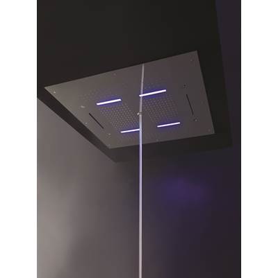 Treemme TRRTBR314 - 37.5X37.5 Recessed Rain Head,2 Chute,Chromo,Mist, Water Column