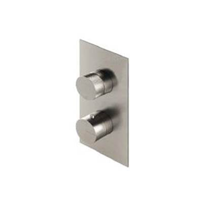 Treemme TR8A72_16 - Square Trim-Knurled Shut-Off Handle-3Way Diverter Cartridge