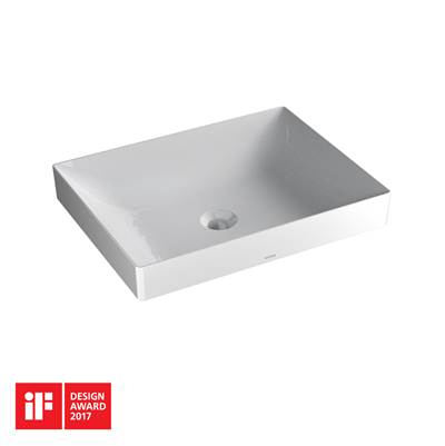 Toto LT475GR#01 - Kiwami Rectangular 20'' Vessel Bathrroom Sink with CEFIONTECT, Cotton White